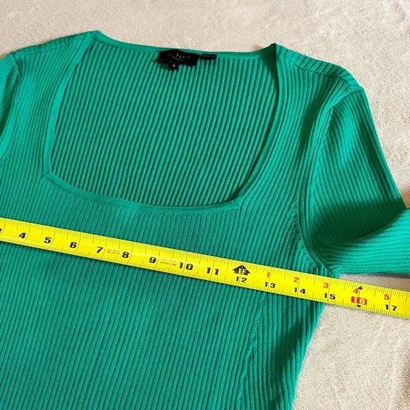 Ted Baker Square Neck Ribbed Top - Picture 10 of 12